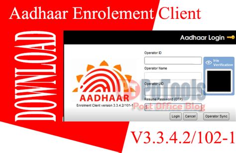 aadhaar enrolment client software download.
